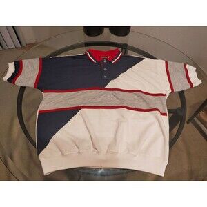 Puritan Vintage American Collared Polo T-Shirt Size XL